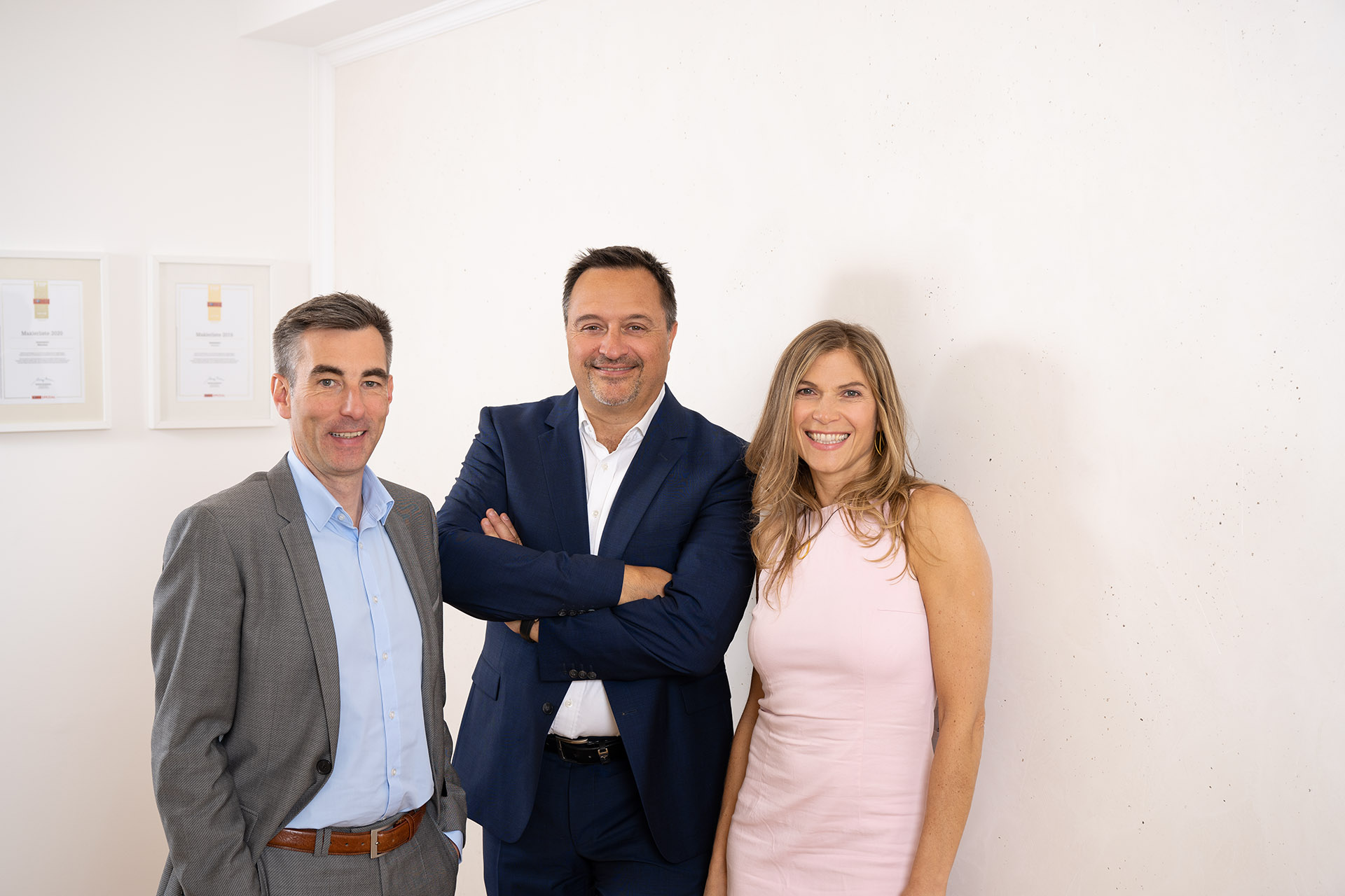 Lars Roth mit Fritz und Katja Stelzer