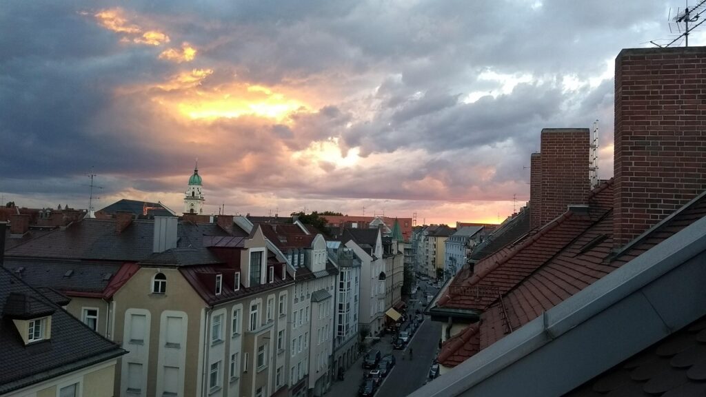 Blick über die Dächer von München