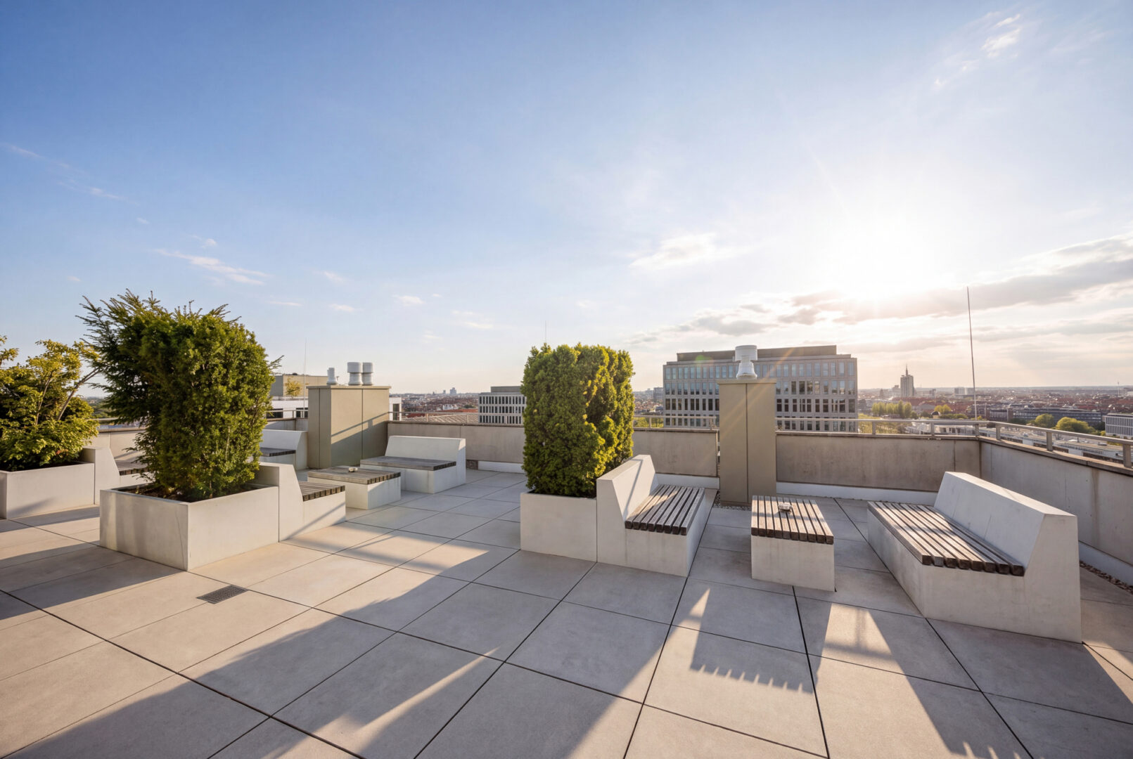 Herrliche Dachterrasse