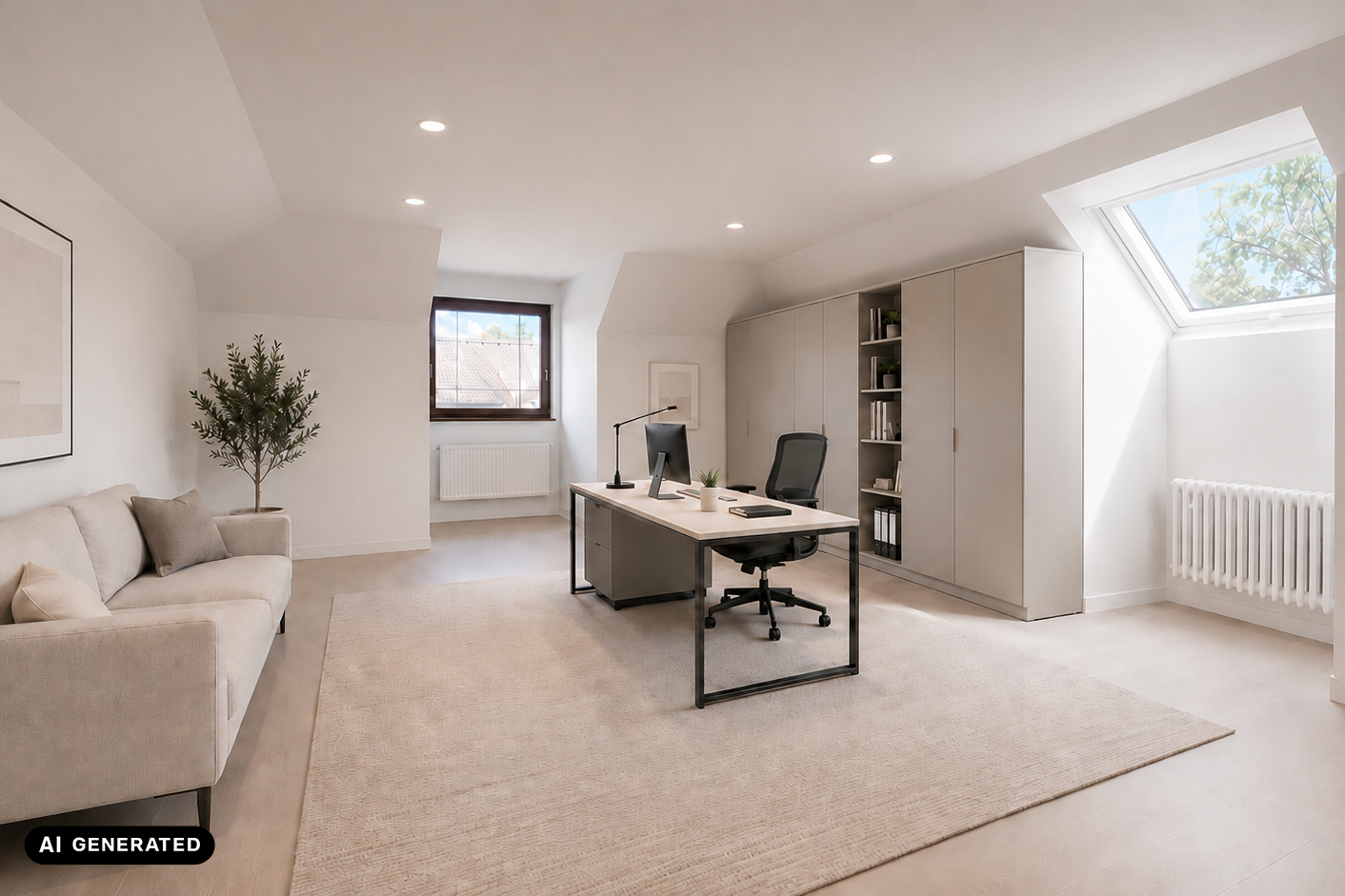 Visualisierung Arbeitszimmer