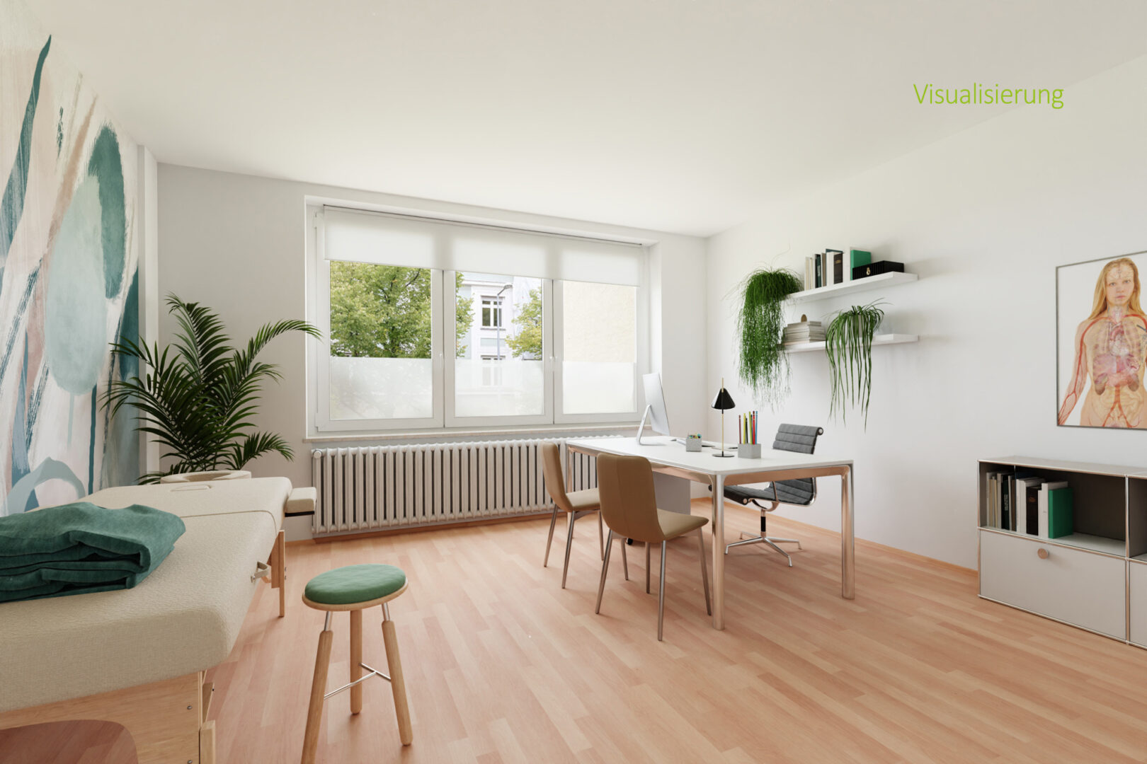 Visualisierung Großes Büro