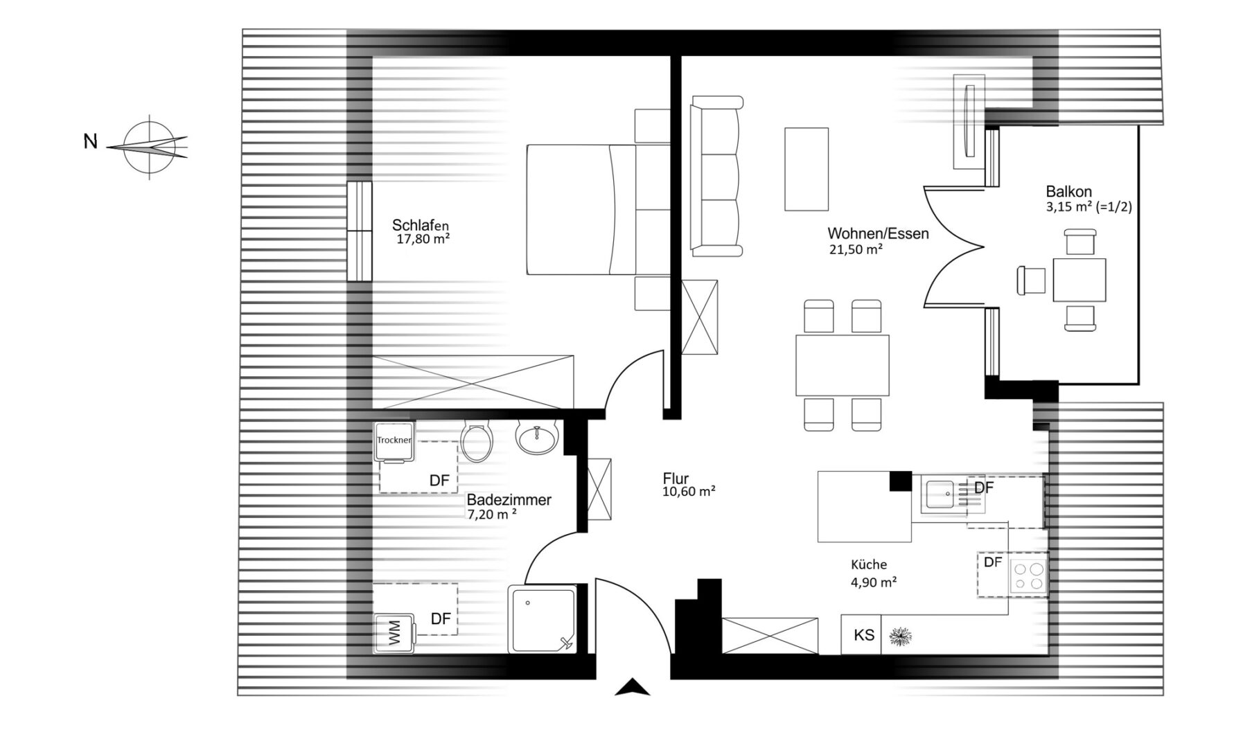 Grundriss Dachgeschoss