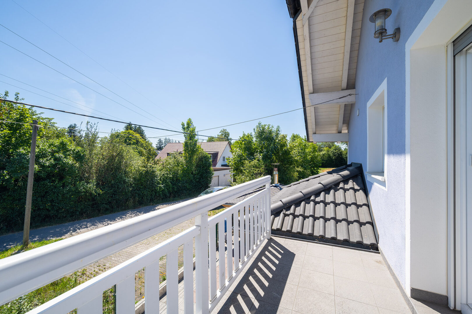 Sonniger Balkon