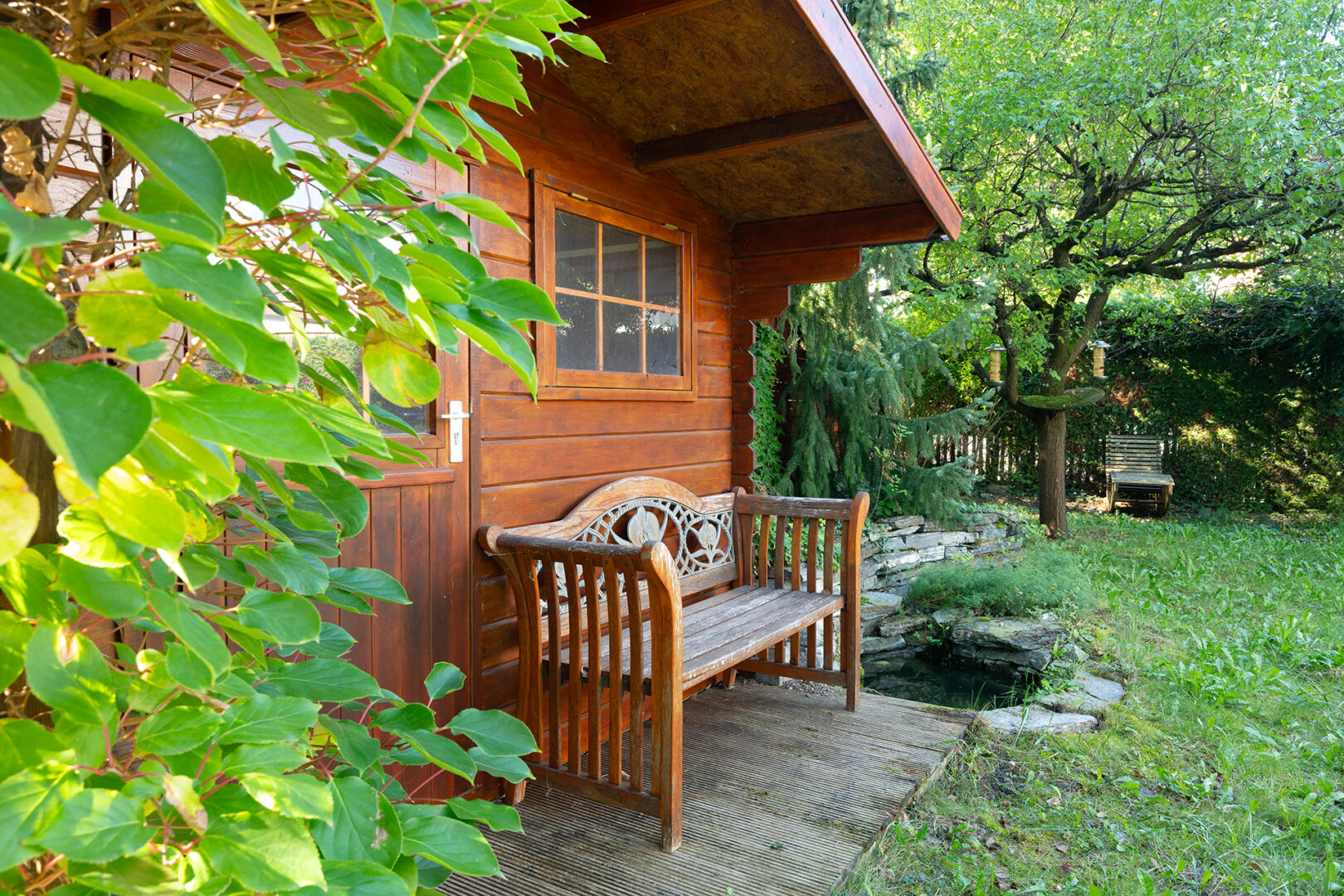Gartenhütte mit viel Stauraum