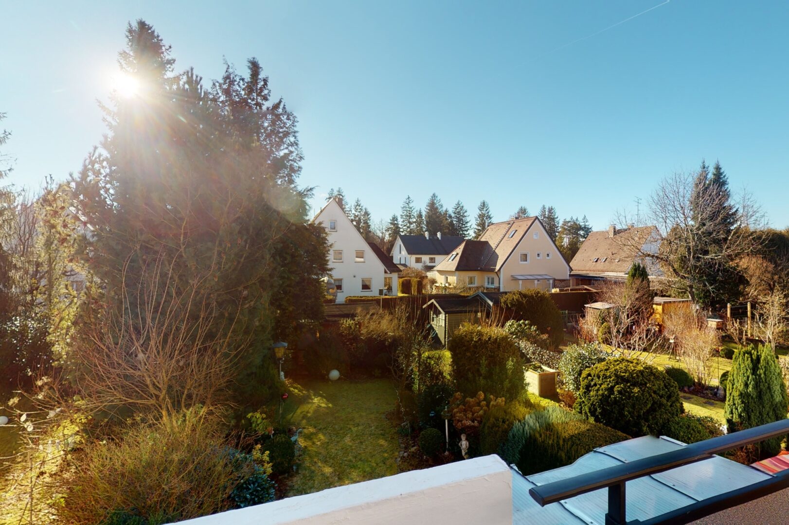 Blick vom Balkon