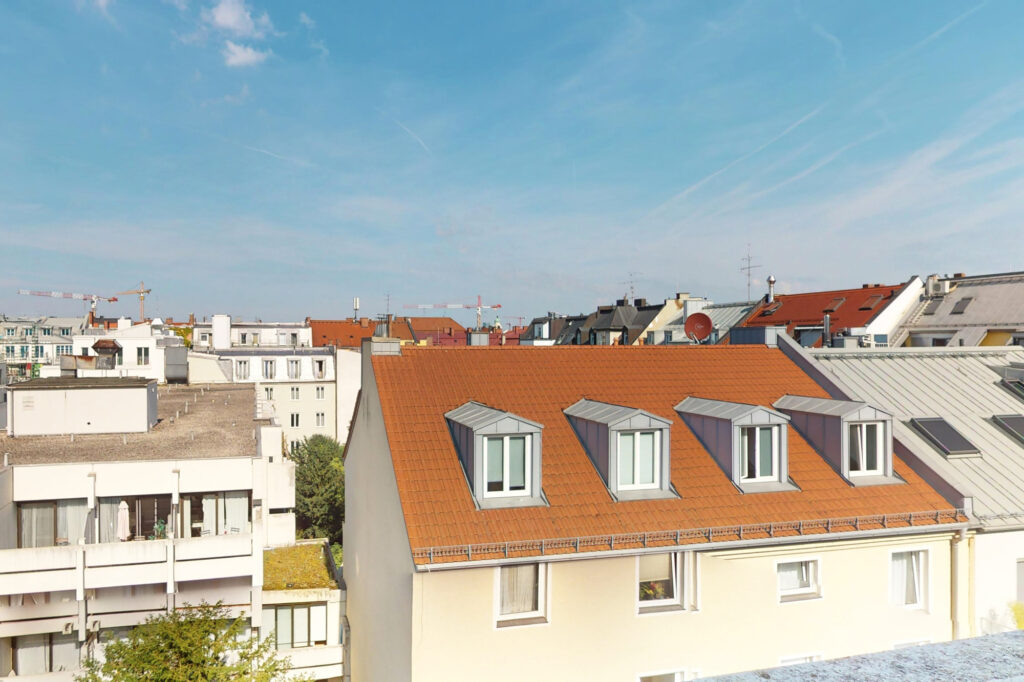 Blick über die Dächer der Maxvorstadt in München